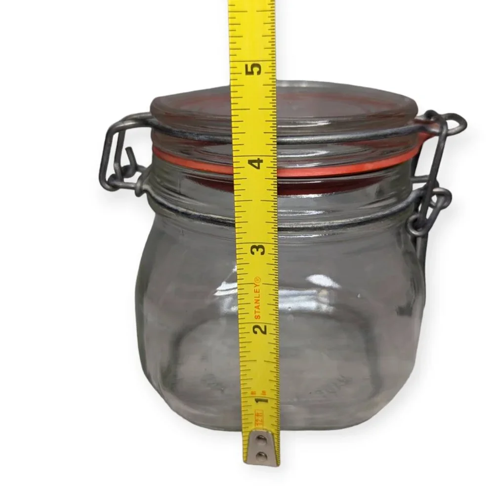 Vintage Hermetic Glass Storage Canning Jar 500ml Made in England